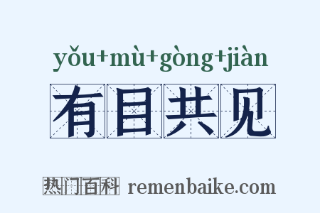 有目共见是什么意思的图片